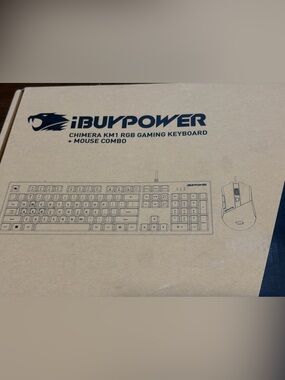 🆕 iBUYPOWER Chimera KM1 RGB Gaming Keyboard + Mouse Combo - Black